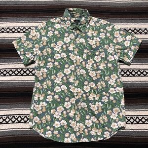 Jcrew floral short sleeve button up